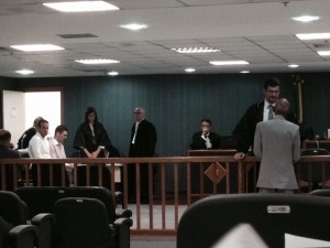 Justiça do Rio condena os dois últimos PMs acusados de executar Patrícia Acioli (Foto: Gabriel Barreira/G1)