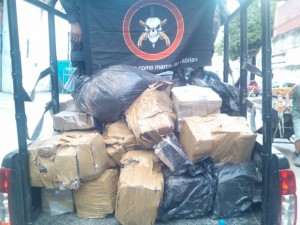 Bope apreendeu uma tonelada de maconha no Complexo da Maré (Foto: Divulgação / Bope)