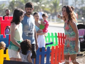 Juliana é acusada de roubar crianças por casal (Foto: Pedro Curi / TV Globo)