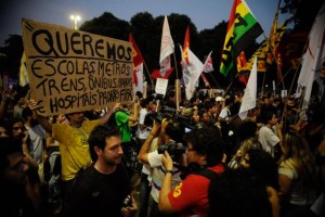 Manifestação contra a Copa no Rio de Janeiro
