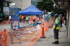 Falha Geológica paralisa tatuzão na Linha 4 Sul do metrô, em Ipanema