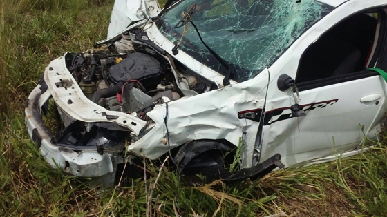 Acidente deixa uma mulher ferida na BR-356